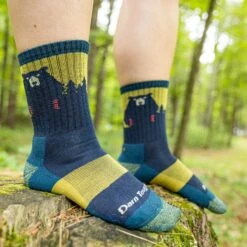 Women's Nature 2-Pack Hiking Socks -SummitStrider Gear 02 1970 DarkTeal LS 1