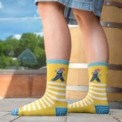 Women's Animal Haus Crew Lightweight Lifestyle Sock -SummitStrider Gear 02 6037 Buttercup LS