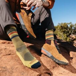 Men's Fastpack Micro Crew Lightweight Hiking Sock -SummitStrider Gear 03 5012 Sandstone LS