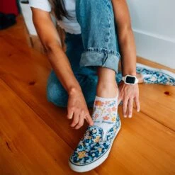 Women's Garden Party No Show Hidden Lightweight Lifestyle Sock -SummitStrider Gear 03 6072 White LS