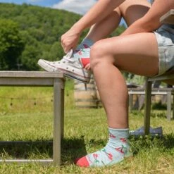 Women's Fruit Stand Shorty Lightweight Lifestyle Sock -SummitStrider Gear 03 6102 Galcier LS