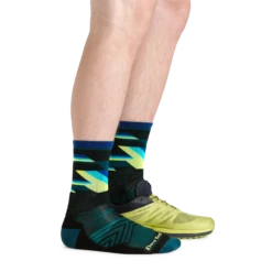 Men's Bolt Micro Crew Ultra-Lightweight Running Sock -SummitStrider Gear 1056 Black Footwear