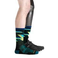 Men's Bolt Micro Crew Ultra-Lightweight Running Sock -SummitStrider Gear 1056 Black Footwear Prosthetic