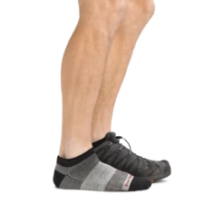 Men's 1437 No Show Lightweight Running Sock -SummitStrider Gear 1437 Charcoal footwear