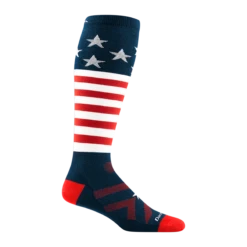 Men's Captain Stripe Over-the-Calf Lightweight Ski & Snowboard Sock