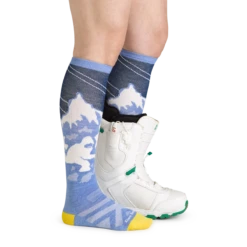 Women's Yeti Over-the-Calf Lightweight Ski & Snowboard Sock 8 Women's Yeti Over-the-Calf Lightweight Ski & Snowboard Sock -SummitStrider Gear 1824 Midnight Footwear