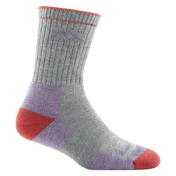 Women's Coolmax® Hiker Micro Crew Midweight Hiking Sock -SummitStrider Gear 1929 Light Gray