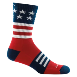 Men's Captain Stripe Micro Crew Lightweight Hiking Sock