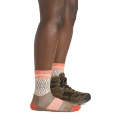 Women's Sobo Micro Crew Lightweight Hiking Sock -SummitStrider Gear 1977 Bark Footwear