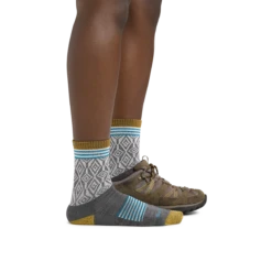 Women's Sobo Micro Crew Lightweight Hiking Sock -SummitStrider Gear 1977 Gray footwear