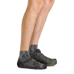 Men's Light Hiker Quarter Lightweight Hiking Sock -SummitStrider Gear 1991 Space Gray Footwear 2000x2000 541d0fdf 610e 4dad aa02 8b6e4ee96126