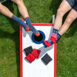 Men's Captain Stripe Micro Crew Lightweight Hiking Sock -SummitStrider Gear 21SS DTV SummerJuly4 8