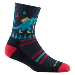 Kids Ty-Ranger-Saurus Micro Crew Lightweight Hiking Sock