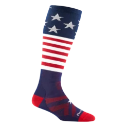 Kids Captain Stripes Over-the-Calf Lightweight Ski & Snowboard Sock