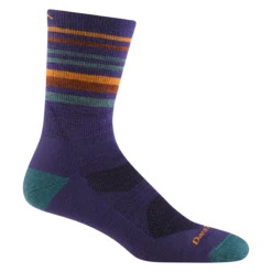 Men's Fastpack Micro Crew Lightweight Hiking Sock -SummitStrider Gear 5012 Blackberry