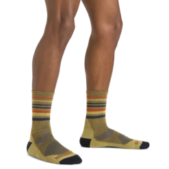 Men's Fastpack Micro Crew Lightweight Hiking Sock -SummitStrider Gear 5012 Sandstone Model