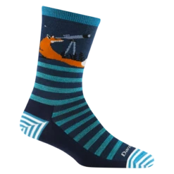 Women's Animal Haus Crew Lightweight Lifestyle Sock -SummitStrider Gear 6037 Eclipse