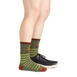 Women's Animal Haus Crew Lightweight Lifestyle Sock -SummitStrider Gear 6037 Herb Footwear
