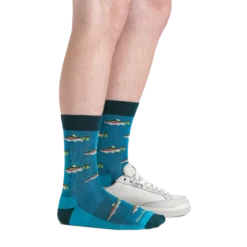 Men's Spey Fly Crew Lightweight Lifestyle Sock 17 Men's Spey Fly Crew Lightweight Lifestyle Sock -SummitStrider Gear 6085 Cascade Footwear