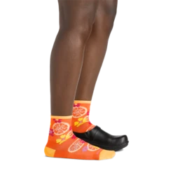 Women's Fruit Stand Shorty Lightweight Lifestyle Sock -SummitStrider Gear 6102 Grapefruit Footwear