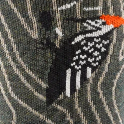 Men's Woody Crew Lightweight Lifestyle Sock -SummitStrider Gear 6111 Forest Detail