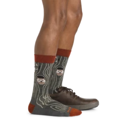 Men's Woody Crew Lightweight Lifestyle Sock -SummitStrider Gear 6112 Forest Footwear