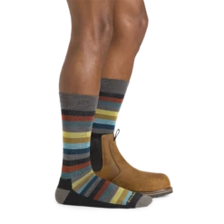 Men's Merlin Crew Lightweight Lifestyle Sock 10 Men's Merlin Crew Lightweight Lifestyle Sock -SummitStrider Gear 6113 Charcoal Footwear