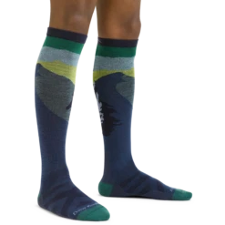 Men's Solstice Over-the-Calf Lightweight Ski & Snowboard Sock 12 Men's Solstice Over-the-Calf Lightweight Ski & Snowboard Sock -SummitStrider Gear 8014 Midnight Model