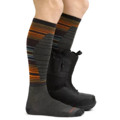 Men's Backwoods Over-the-Calf Lightweight Ski & Snowboard Sock -SummitStrider Gear 8016 Forest Footwear