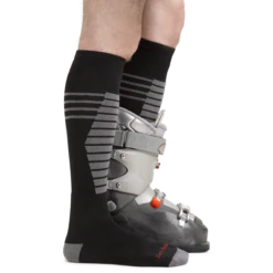 Men's Thermolite® Edge Over-the-Calf Midweight Ski & Snowboard Sock 6 Men's Thermolite® Edge Over-the-Calf Midweight Ski & Snowboard Sock -SummitStrider Gear 8020 Black Footwear