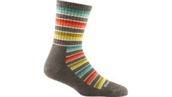 Darn Tough Decade Stripe Micro Crew Midweight Hiking Socks - Women's -SummitStrider Gear opplanet darn tough decade stripe micro crew midweight hiking sock womens taupe small 1994 taupe s darn main