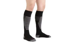 SummitStrider Gear -SummitStrider Gear opplanet darn tough edge thermolite otc midweight w cushion w padded shin ski sock womens black small 8030 black s darn av 1