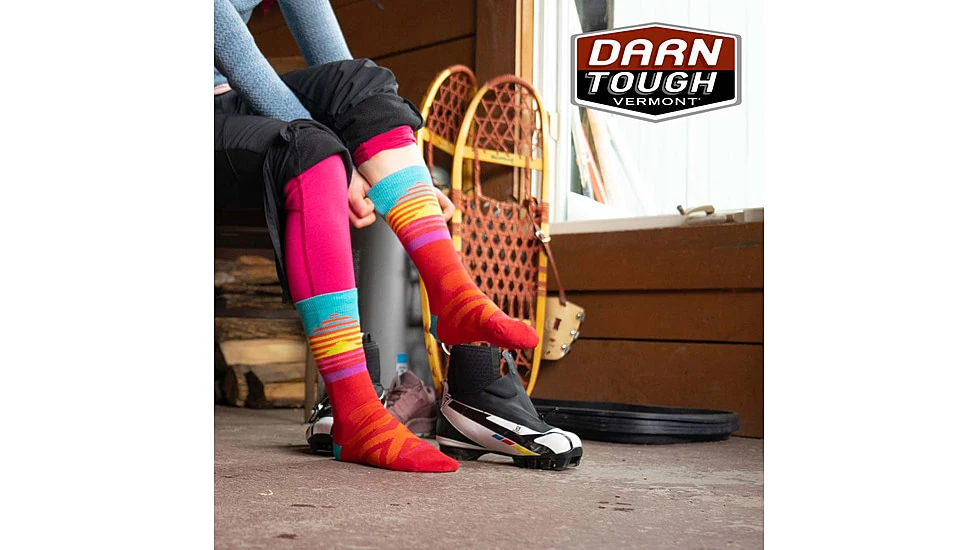 Darn Tough Lillehammer Nordic Boot Lightweight Ski Sock - Womens 4 Darn Tough Lillehammer Nordic Boot Lightweight Ski Sock - Womens - Image 4