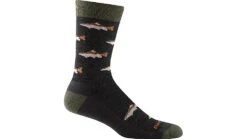 Darn Tough Spey Fly Crew Lightweight Socks With Cushion - Mens -SummitStrider Gear opplanet darn tough spey fly crew lightweight sock with cushion mens charcoal x large 6085 charcoal xl darn main