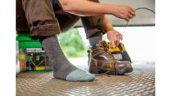 Darn Tough Steely Boot Midweight Work Sock - Womens -SummitStrider Gear opplanet darn tough steely boot midweight w cushion work sock womens shale small 2015 shale s darn av 3