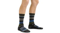 Darn Tough Unstandard Stripe Crew Lightweight Sock - Mens -SummitStrider Gear opplanet darn tough unstandard stripe crew lightweight sock mens charcoal extra large 1696 charcoal xl darn av 2